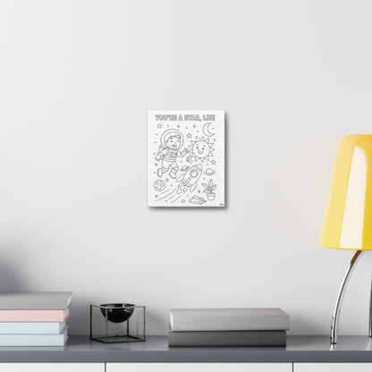 🖍️  Custom Colorable Canvas — Make Wall Art Personal