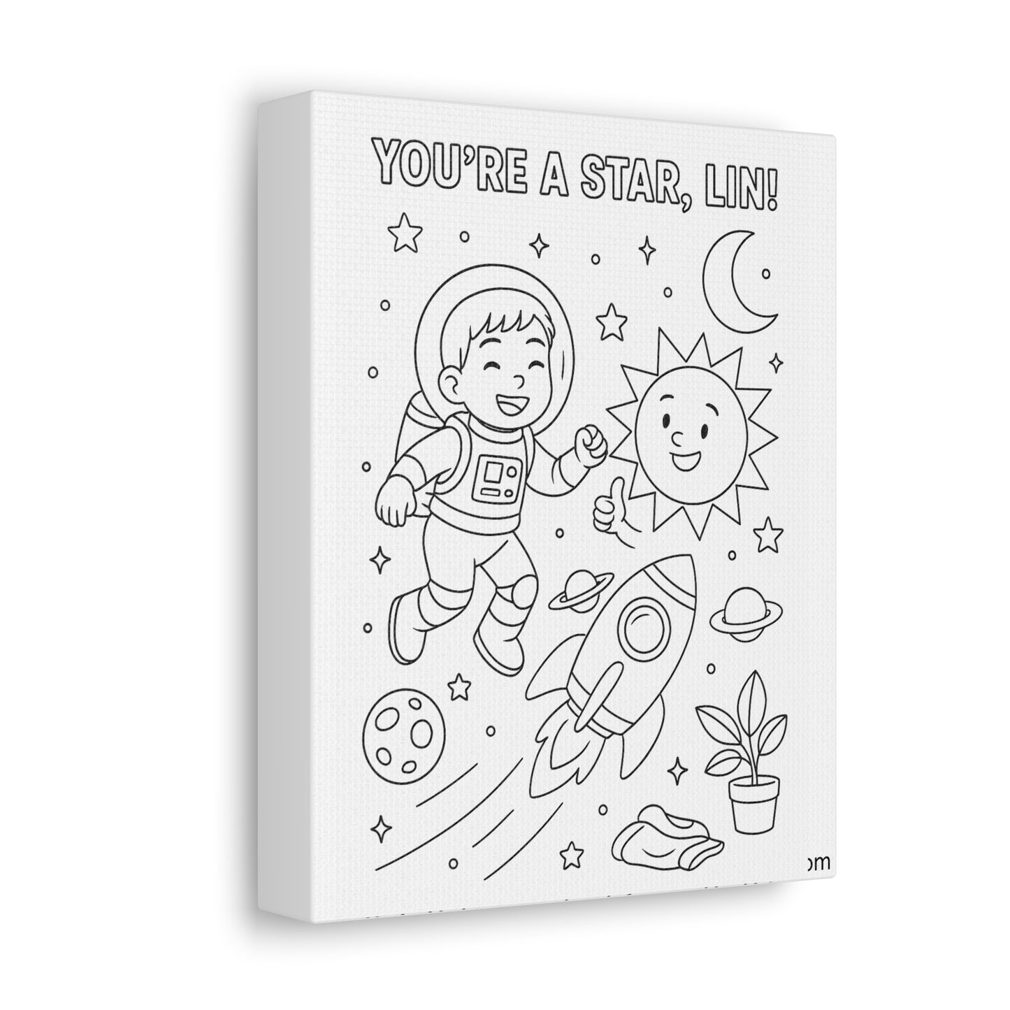 🖍️  Custom Colorable Canvas — Make Wall Art Personal