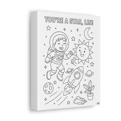 🖍️  Custom Colorable Canvas — Make Wall Art Personal