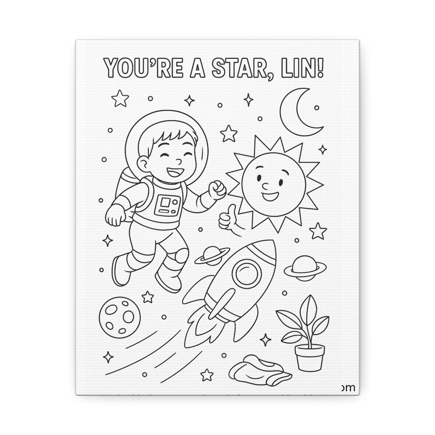 🖍️  Custom Colorable Canvas — Make Wall Art Personal