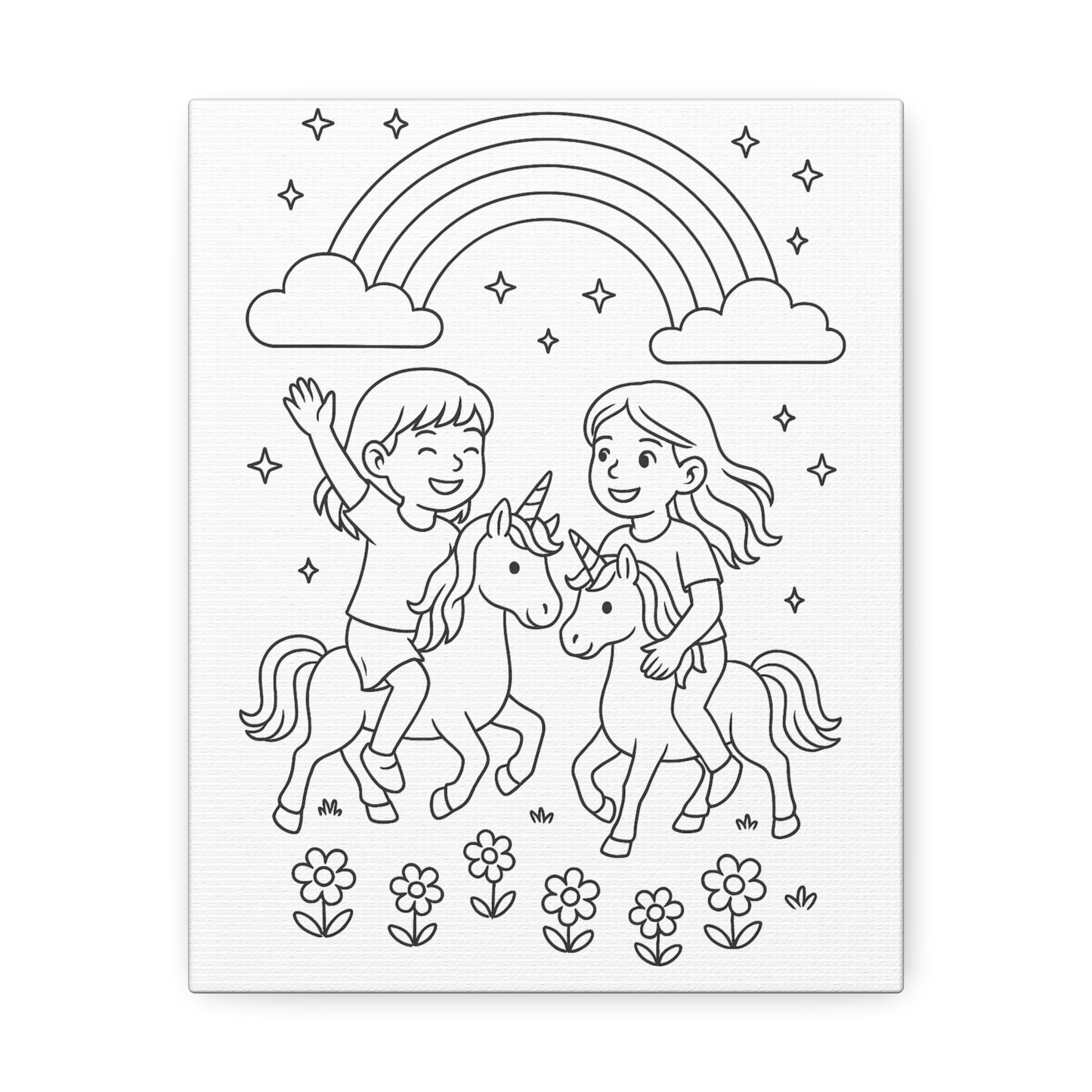 🖍️  Custom Colorable Canvas — Make Wall Art Personal