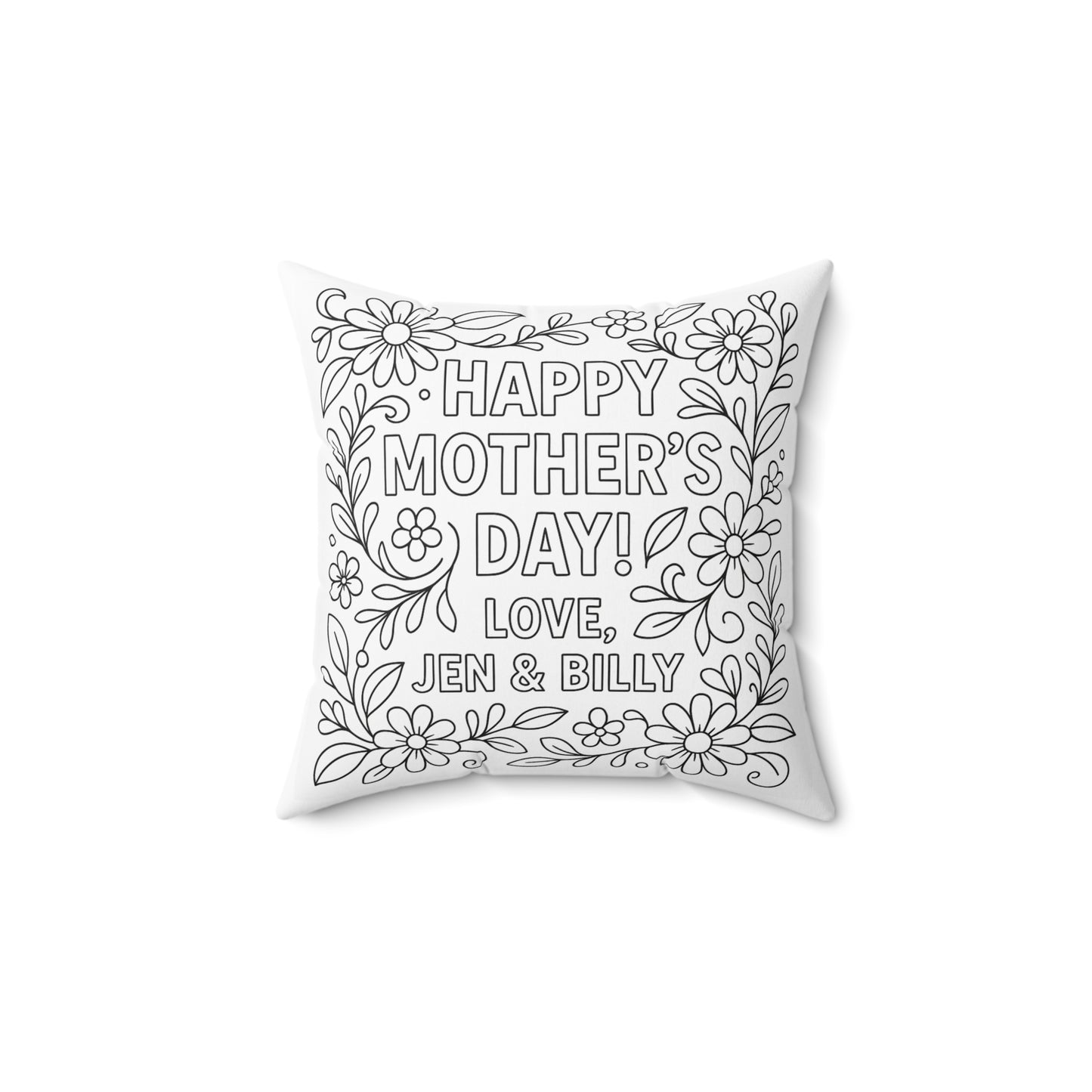 🖍️ Custom Colorable Pillow — Cozy, Color-It-Yourself Charm