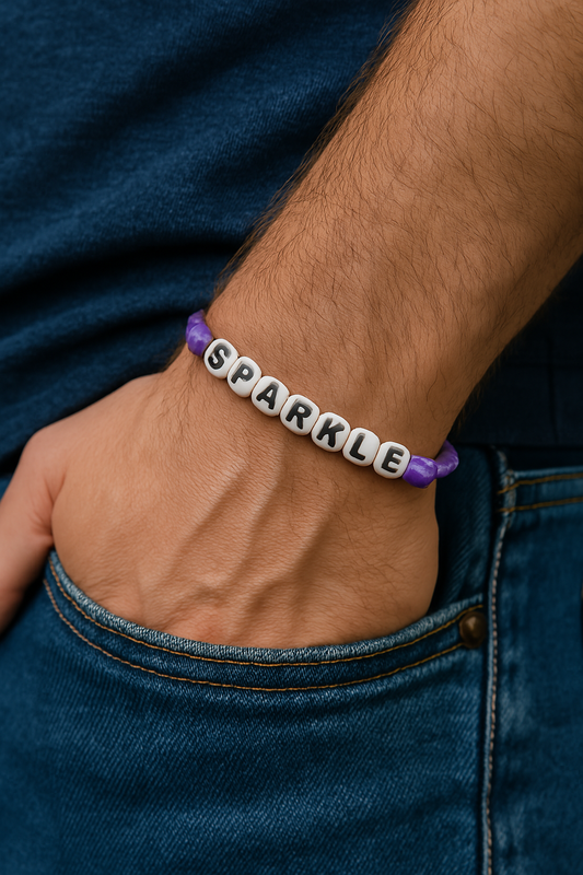 🧩 Add-On Letter Bead Bracelet or Key Chain – 8" Up to 18 Characters