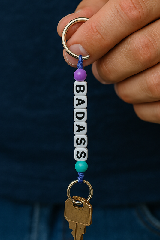 🧩 Add-On Letter Bead Bracelet or Key Chain – 8" Up to 18 Characters